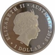1 Dollar - Elizabeth II 4th Portrait - Dinosaur - Leaellynasaura obverse image
