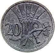 20 Haléřů Trial Strike reverse image