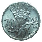 20 Haléřů reverse image
