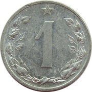 1 Haléř reverse image