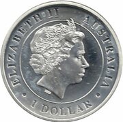 1 Dollar - Elizabeth II 4th Portrait - Australian Funnel-Web Spider obverse image