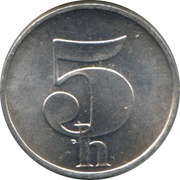 5 Haléřů reverse image