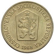 10 Haléřů Trial Strike, Czechoslovakia, 1968 obverse image