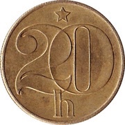 20 Haléřů reverse image