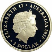 1 Dollar - Elizabeth II 4th Portrait - Lion Dance obverse image