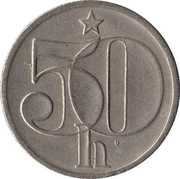 50 Haléřů reverse image