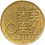 10 Korun A. Rašín obverse image