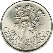 25 Korun 10 Years - Liberation obverse image