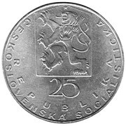 25 Korun Jan Evangelista Purkyně obverse image