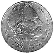 25 Korun Jan Evangelista Purkyně, Czechoslovakia, 1969 reverse image