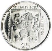 25 Korun 50th Anniversary - Slovak National Theater obverse image