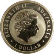 1 Dollar - Elizabeth II 4th Portrait - Australian Koala obverse image