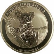 1 Dollar - Elizabeth II 4th Portrait - Australian Koala, Australia, 2015 reverse image