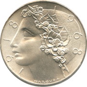50 Korun Independence, Czechoslovakia, 1968 reverse image