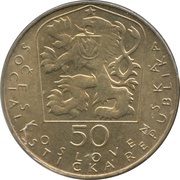 50 Korun Death of Pavol Országh Hviezdoslav obverse image