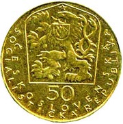 50 Korun Pavol Országh Hviezdoslav; Trial Strike obverse image