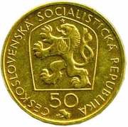 50 Korun Josef Václav Myslbek; Trial Strike obverse image