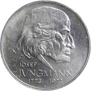 50 Korun Josef Jungmann, Czechoslovakia, 1973 reverse image