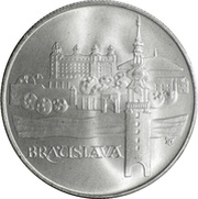 50 Korun Bratislava, Czechoslovakia, 1986 reverse image