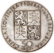 50 Korun St. Agnes obverse image