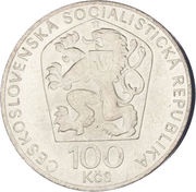 100 Korun Bedřich Smetana obverse image
