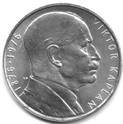 100 Korun Viktor Kaplan, Czechoslovakia, 1976 reverse image