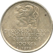 100 Korun King Charles IV obverse image