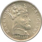 100 Korun King Charles IV, Czechoslovakia, 1978 reverse image