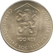 100 Korun Yuri Gagarin obverse image