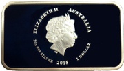 1 Dollar - Elizabeth II 4th Portrait - ... I love her jewel sea obverse image