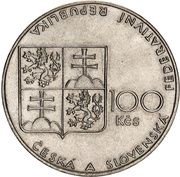 100 Korun 100th Velká Pardubická steeple chase obverse image