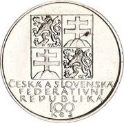 100 Korun Antonín Dvořák obverse image
