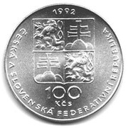 100 Korun Lidice and Ležáky obverse image