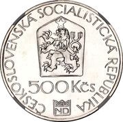 500 Korun National Theatre in Prague obverse image