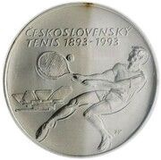 500 Korun Czechoslovak Tennis, Czechoslovakia, 1993 reverse image