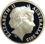 1 Dollar - Elizabeth II 4th Portrait - Silver Kangaroo obverse image