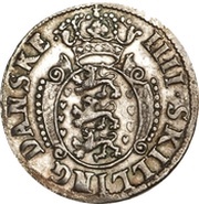 4 Skilling Dansk - Christian V reverse image