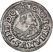 1⁄16 Reichs Thaler - Christian IV Legend type II; bust type I obverse image