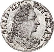 8 Skilling Dansk - Frederik IV Type II obverse image