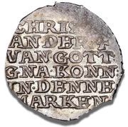 4 Skilling Lybsk - Christian IV Wire money, Denmark, 1620-1630 reverse image
