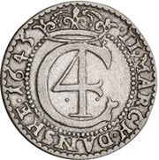 2 Mark Dansk - Christian IV Hebræermønt obverse image