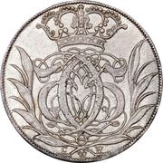 4 Mark Dansk - Christian V Type II; palm leaves obverse image