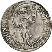 1 Speciedaler - Christian IV King bust; type 2, Denmark, 1641-1642 reverse image