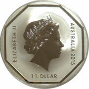 1 Dollar - Elizabeth II 4th Portrait - Emu Road Sign obverse image