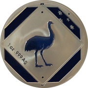 1 Dollar - Elizabeth II 4th Portrait - Emu Road Sign, Australia, 2015 reverse image