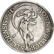 2 Speciedaler - Christian IV King bust; type 2, Denmark, 1641 reverse image