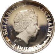 1 Dollar - Elizabeth II 4th Portrait - Koala - Silver Proof - High Relief obverse image