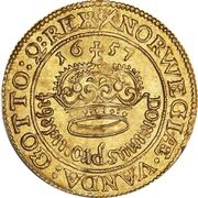 1 Guldkrone - Frederik III reverse image
