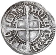 1 Hvid - Christopher of Bavaria Malmo mint, Denmark, 1440-1448 reverse image