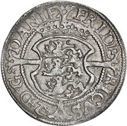 1 Skilling Dansk - Frederik II Copenhagen mint obverse image